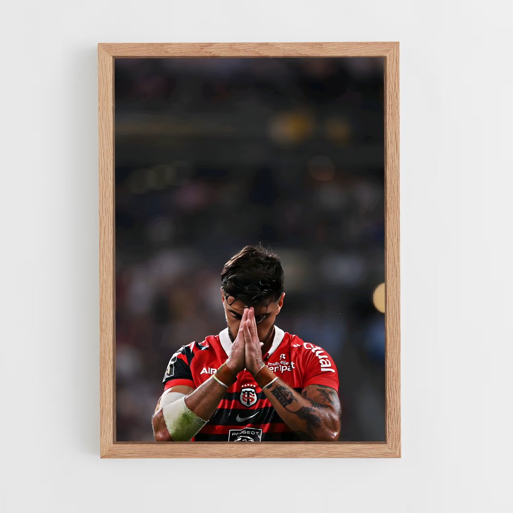 Poster Romain ntamack – affiche Rugby (vue 4)
